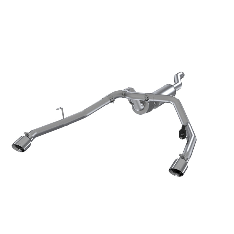 MBRP 2020 Jeep Gladiator 3.6L 2.5in Dual Rear Exit Cat Back Exhaust Aluminized - 0