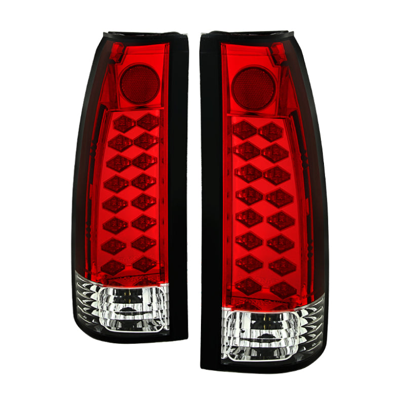 Spyder Chevy C/K Series 1500 88-98/Blazer 92-94 LED Tail Lights Red Clear ALT-YD-CCK88-LED-RC - 0