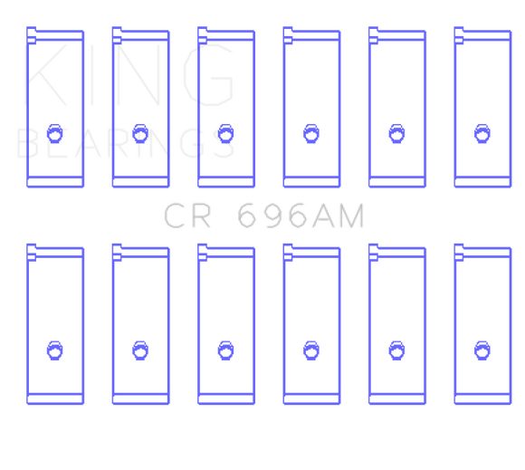 King Engine Bearings Toyota 5ME/5MGE/7MGE/7MGTE Rod Bearing Set - Size STD