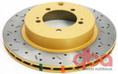 DBA 03-05 Evo 8/9 Rear Drilled & Slotted 4000 Series Rotor-2