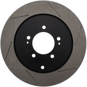 StopTech Power Slot 08-09 Evo 10 Slotted Right Rear Rotor - 0