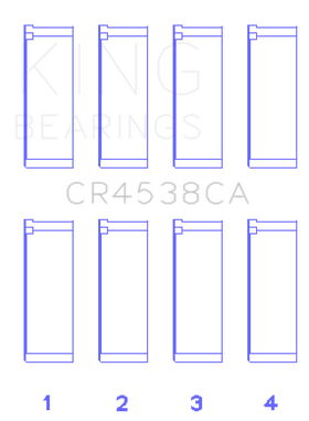 King Engine Bearings Mini Cooper S/Cooper S Conv/Works W11B16A Rod Bearing Set - Size STD - 0