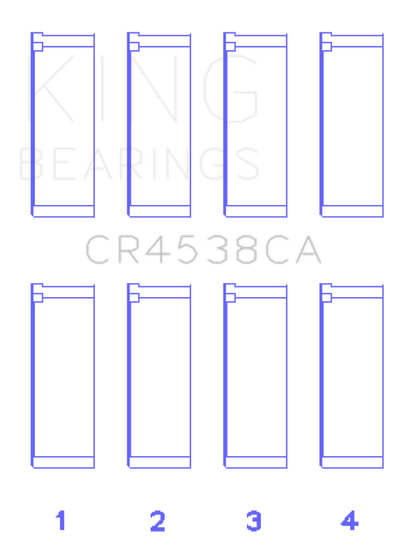 King Engine Bearings Mini Cooper S/Cooper S Conv/Works W11B16A Rod Bearing Set - Size +0.25mm