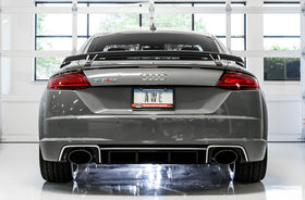 AWE Tuning 18-19 Audi TT RS 8S/RK3 2.5L Turbo Track Edition Exhaust - Diamond Black RS-Style Tips - 0