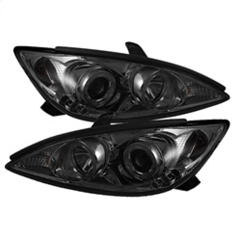 Spyder Toyota Camry 02-06 Projector Headlights LED Halo LED Smoke High H1 Low H1 PRO-YD-TCAM02-HL-SM - 0