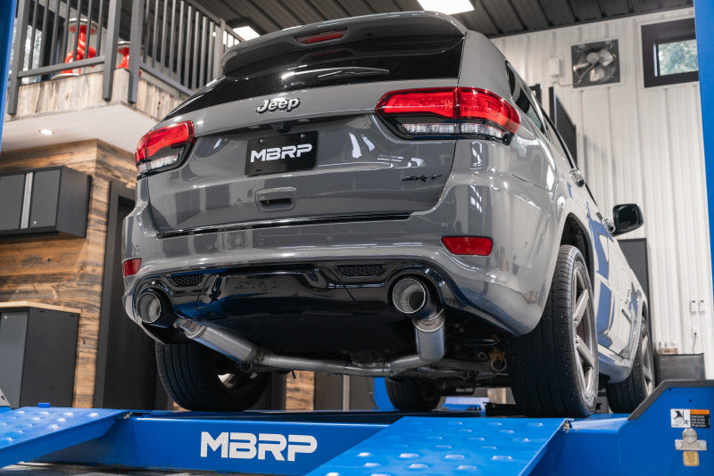 MBRP 2012+ Jeep Grand Cherokee SRT 6.4L 3in Dual Rear Exit T304SS Catback Exhaust - CF Tips - 0