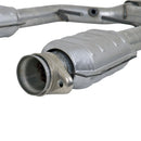 BBK 96-04 Mustang 4.6 GT / Cobra Short Mid H Pipe w Catalytic Converters 2-1/2 For Long Tube Headers-22