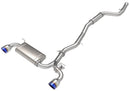 aFe POWER Takeda 2021 Toyota Supra 2.0L (t) 2.5in-3in 304 SS CB Exhaust w/ Blue Tips-9