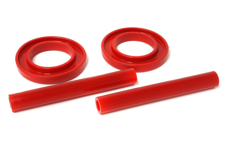 Energy Suspension 83-04 Ford Mustang SVO Red Front Spring Upper & Lower Isolator Set - 0