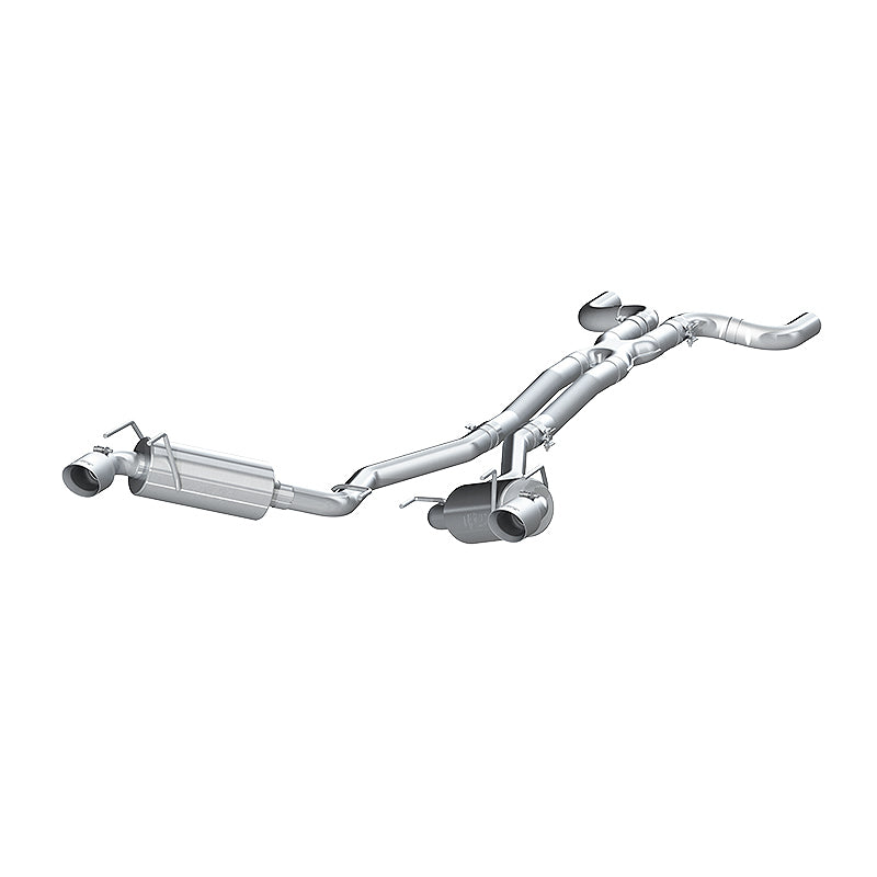 MBRP 2010 Chev Camaro V6 3.6L Dual Cat Back Round Tips   (11 Conv. MUST purchase mbrpAD1710) - 0