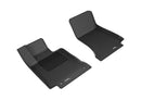 3D MAXpider 2015-2020 Mercedes Benz C-Class Sedan/Coupe W205/C205 Kagu 1st Row Floormat - Black-1