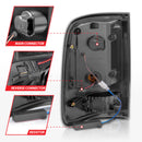 ANZO 2004-2006 Ford F-150 LED Tail Lights w/ Light Bar Black Housing Smoke Lens-15