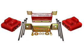 Energy Suspension 88-94 GM Blazer 4WD K Series Red Motor and Transmission Mounts; Zinc Finish - 0