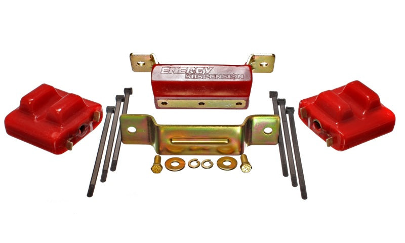 Energy Suspension 88-94 GM Blazer 4WD K Series Red Motor and Transmision Mounts; Zinc Finish - 0