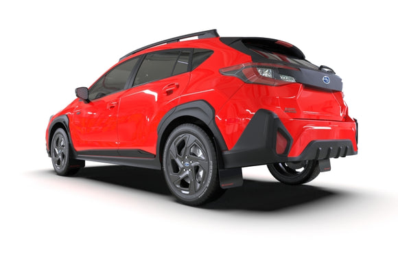 Rally Armor 24-26 Subaru Crosstrek Black UR Mud Flap Red Logo