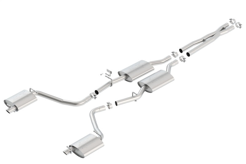 Borla 15-16 Dodge Charger 3.6L V6 ATAK Cat Back Exhaust (Uses Factory Valence) - 0