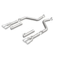 MagnaFlow Axle-Back, SS, 3in, Quad Split Rear 3.5 Tips 2015 Dodge Challenger incl SRT Hellcat-43