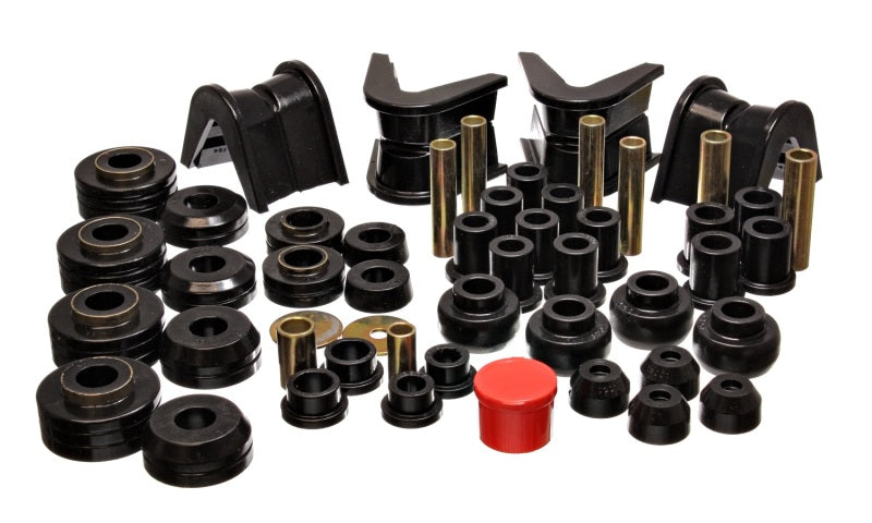 Energy Suspension 73-79 Ford F-150 Pickup 4WD Black Hyper-flex Master Bushing Set - 0