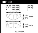 Hawk Blue 9012 Brake Pads Volkswagen-5