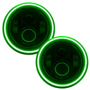 Oracle 7in High Powered LED Headlights - Black Bezel - Green-2
